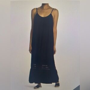 Anthropologie black maxi dress - size S